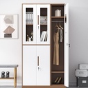 辦公文件收納 鐵櫃五斗櫃-咖白色