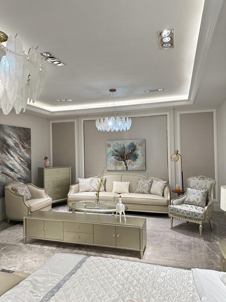 歐美式 真皮軟靠 實木花瓣沙發QJ-花瓣沙發（工廠實拍）