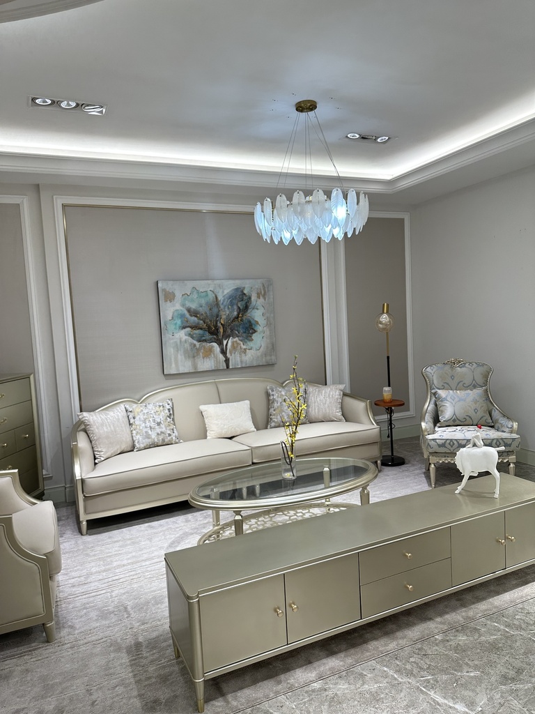 歐美式 真皮軟靠 實木花瓣沙發QJ-花瓣沙發（工廠實拍）