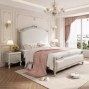 美式輕奢 臥室 莫奈公主 真皮床架QJ-FA68