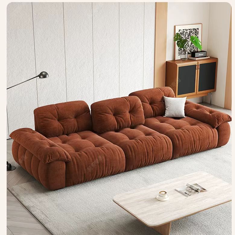 義式極簡風 直排可調節高靠背棉花糖布沙發 OL-923#