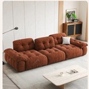 義式極簡風 直排可調節高靠背棉花糖布沙發 OL-923#