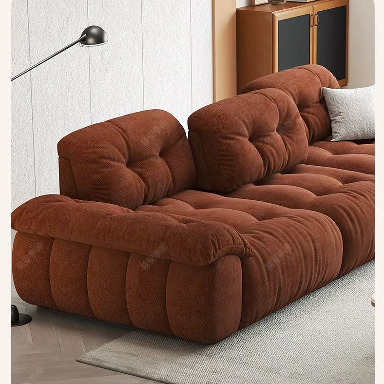 義式極簡風 直排可調節高靠背棉花糖布沙發 OL-923#