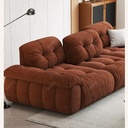 義式極簡風 直排可調節高靠背棉花糖布沙發 OL-923#