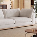 現代簡約發風 直排可拆洗模塊羽絨布沙發 OL-逸語#