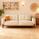 義式極簡風 直排小戶型實木腳真皮沙發 OL-2373#