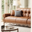 中古侘寂風 皮沙發 OL-里格#