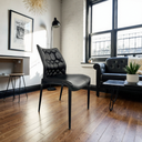 現代簡約 鋼鐵皮質 餐椅 TS3698