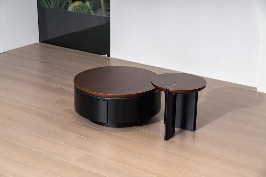 中古風 客廳 實木 升降茶几YJJ-706