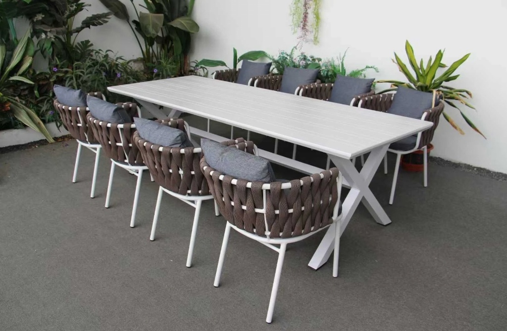 戶外家具 鋁架 大長桌MY102808