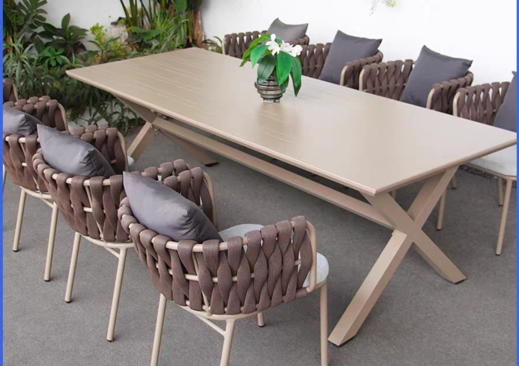 戶外家具 鋁架 大長桌MY102808