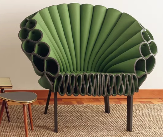 Roma系列孔雀單人休閒椅RM-LC-001綠