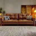 中古侘寂風 皮沙發 OL-星雲#