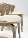 輕奢 米色烤漆 磨砂皮餐椅 KNNS151