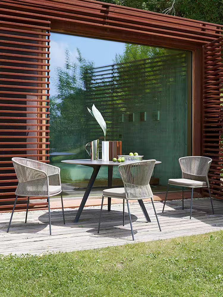 戶外桌椅 鋁架 繩編靠背椅FBL-SY-P25 