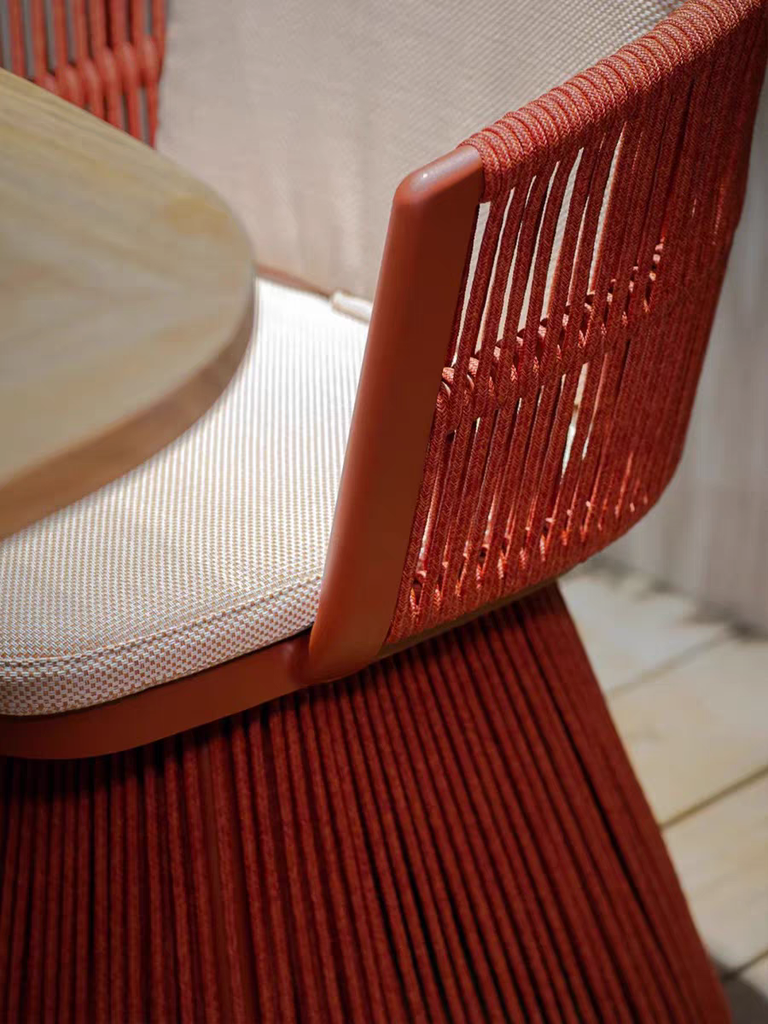 戶外桌椅  藤編 鋁架可旋轉單椅FBL-SY-P33