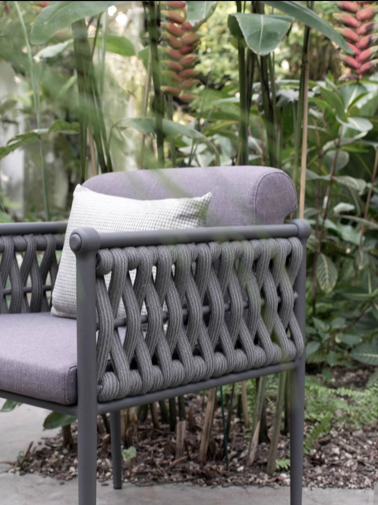 戶外沙發 鋁架 繩編扶手椅FBL-SY-B11