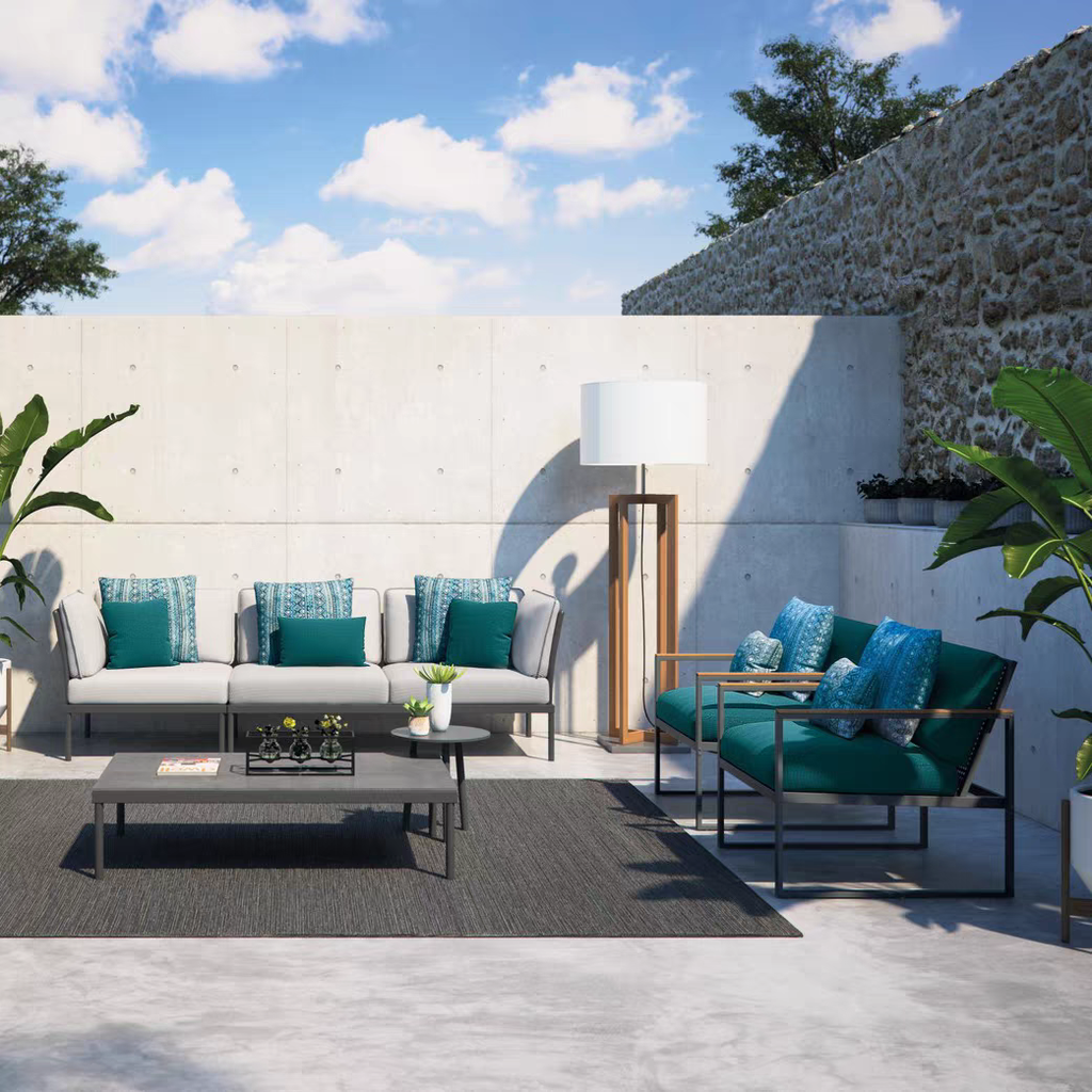 戶外家具 實木扶手 鋁架休閑椅FBL-SY-B12