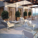 戶外家具 實木扶手 鋁架休閑椅FBL-SY-B12