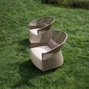 戶外家具 鋁架 繩編異形靠背椅FBL-