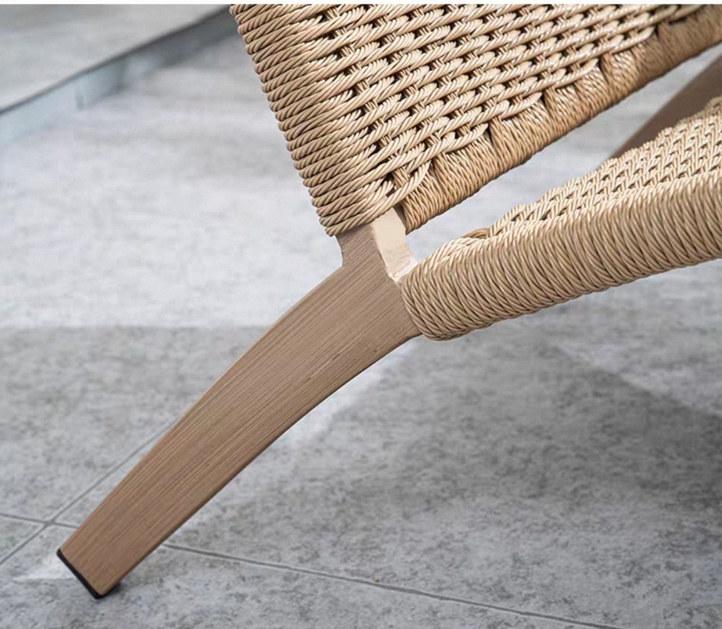 戶外桌椅 繩編 實木扶手椅FBL-SY-C01