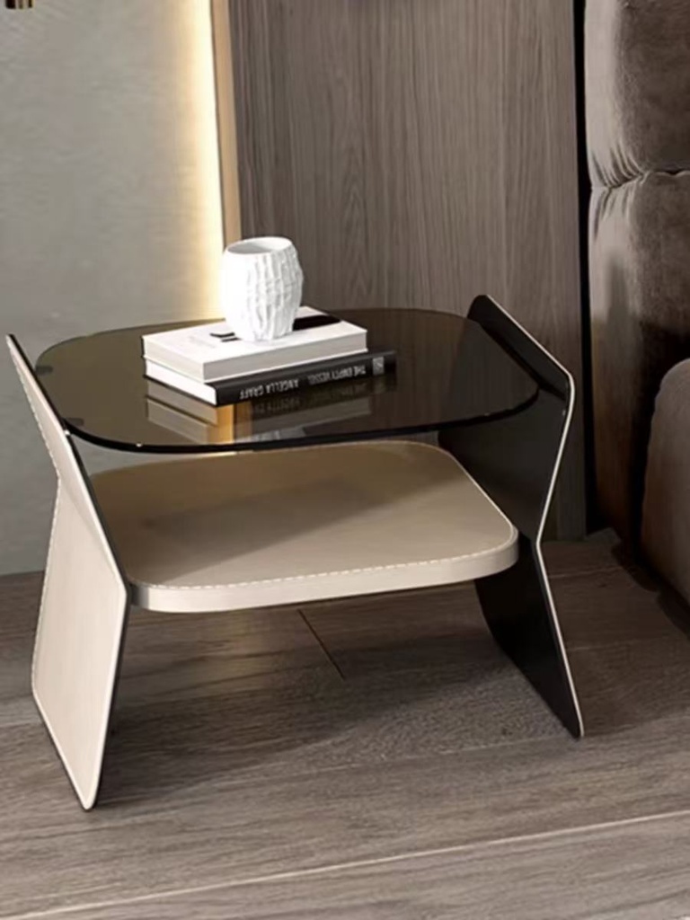 現代簡約 不銹鋼 造型床頭櫃ST173#