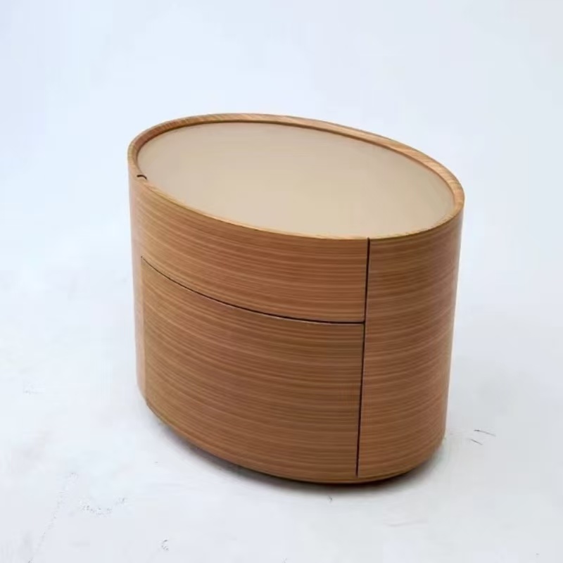 現代簡約 實木 圓形床頭櫃ST299