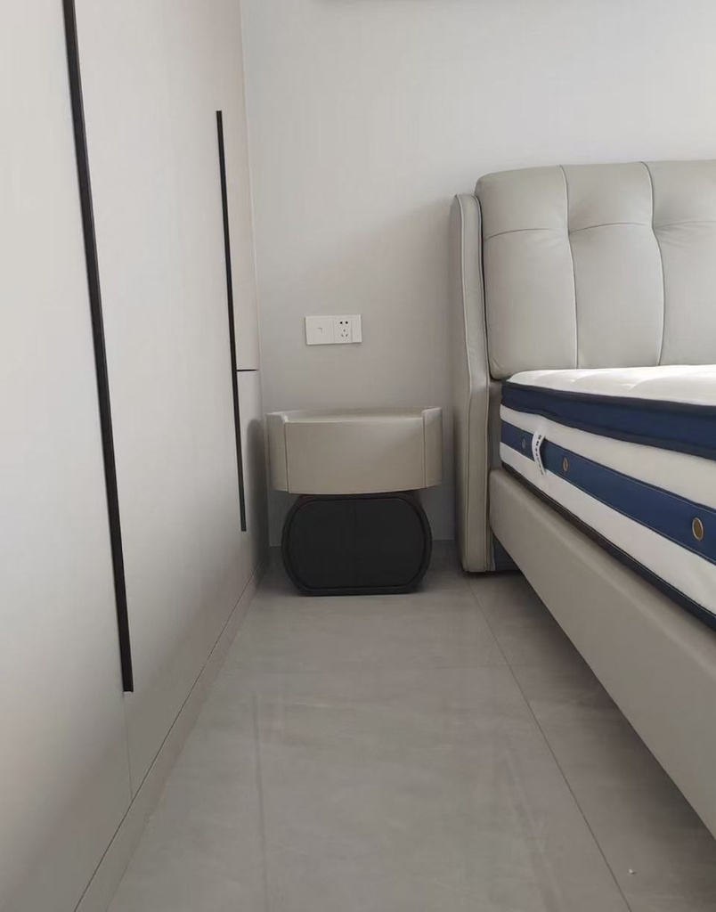 現代簡約 實木烤漆 雙層床頭櫃ST-8181B