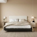 現代簡約 實木烤漆 雙抽 床頭櫃ST006-1#