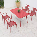 戶外桌椅 鋁材 長方桌 