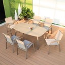 戶外桌椅  鋁面 庫伊長桌FBL-SY-A04