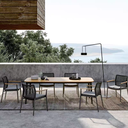 户外家具 木紋面 鋁材長桌FBLSY-A08