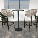 戶外桌椅 鋁材 繩編高脚吧椅FBL-SY-Z04