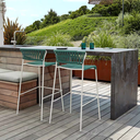 戶外桌椅 繩編 弧形靠背 高脚椅FBL-SY-Z06