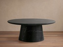 天然大理石 咖啡桌（黑）