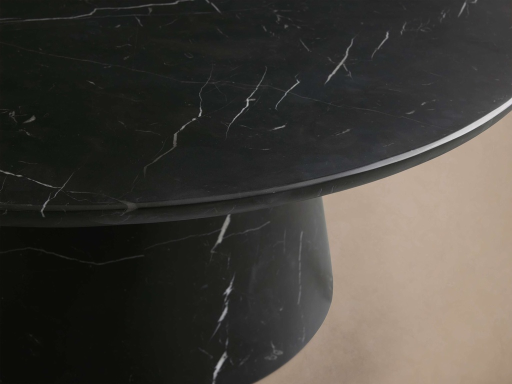 天然大理石 咖啡桌（黑）