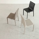 意式極簡 馬鞍皮 餐椅 