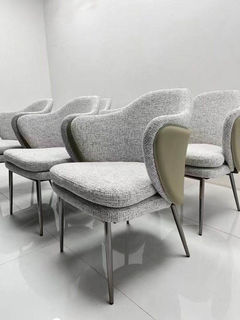 現代簡約 優質棉麻 餐椅 MYBS-702#