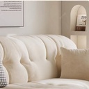 義式極簡風 復古小戶型直排棉花糖貓抓布沙發 OL-875#