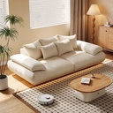 現代簡約風 小戶型直排日式頭層牛皮沙發 OL-锦云#