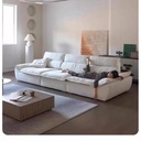 奶油風 直排帆船可調節靠背布沙發 OL-21991#