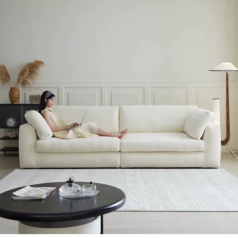 中古侘寂風 小戶型直排極簡可拆洗布沙發 OL-逸言#