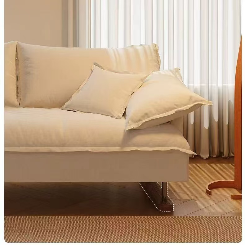 中古侘寂風 直排可拆洗棉麻布沙發 OL-5031#