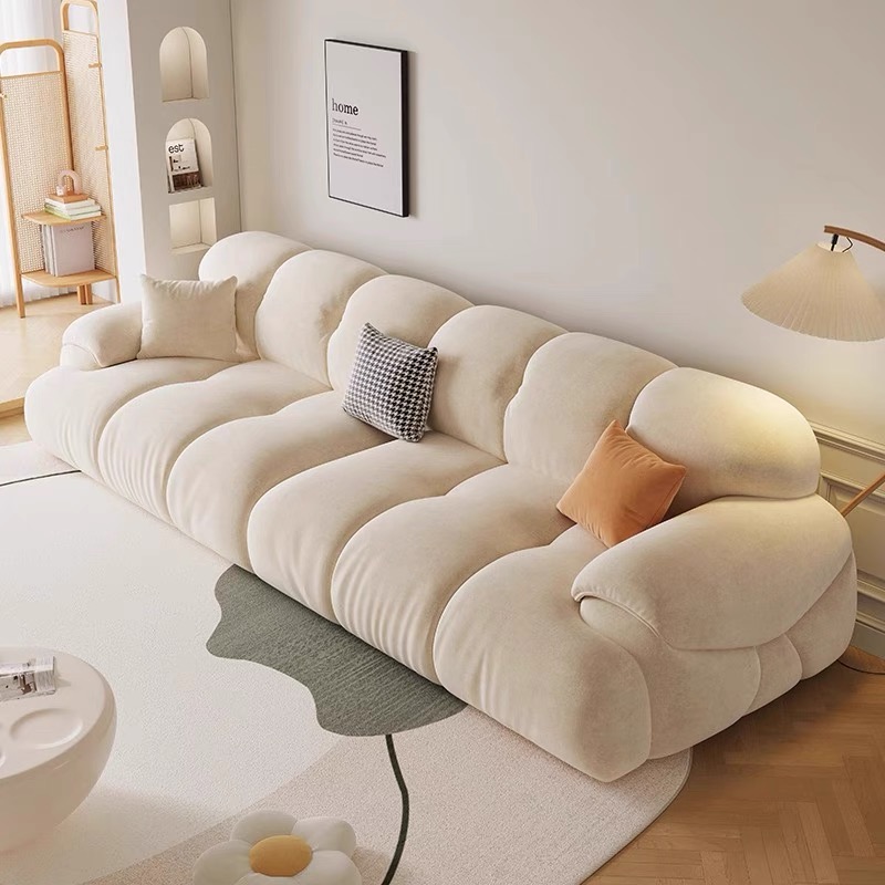 奶油風 棉花糖 貓爪佈沙發OL-2155#