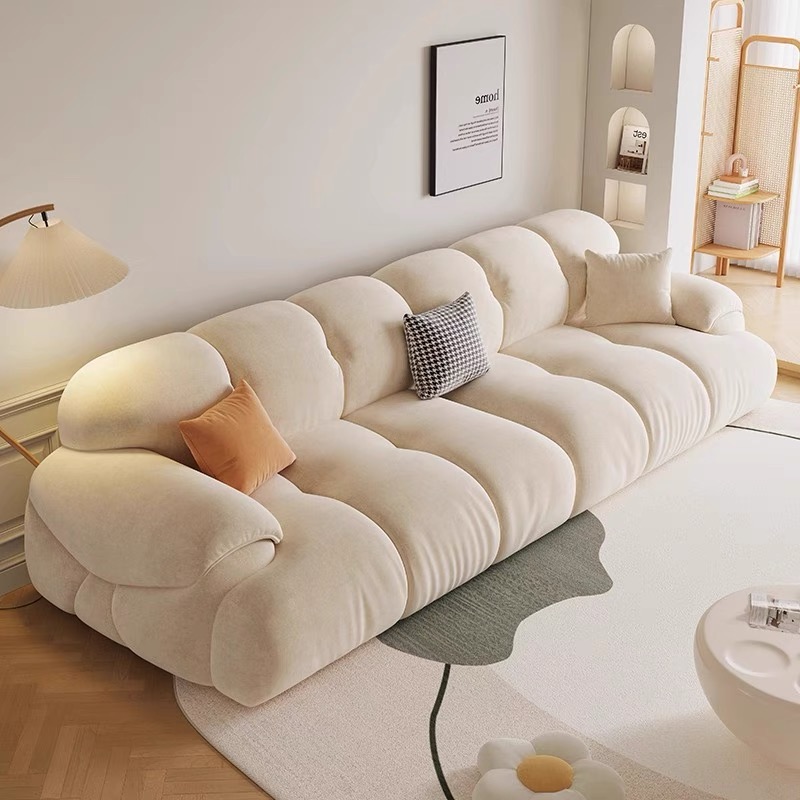 奶油風 棉花糖 貓爪佈沙發OL-2155#