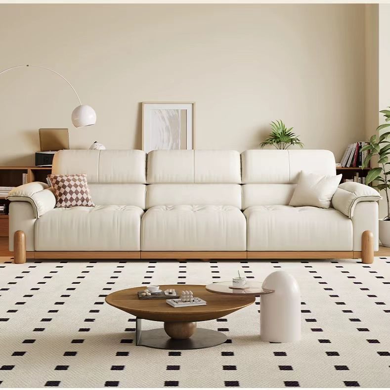 中古侘寂風 多功能伸縮頭層牛皮油蠟皮沙發 OL-德勒#