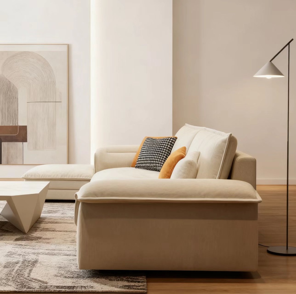 現代簡約風 小戶型直排帆船布沙發 OL-F68#