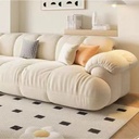 奶油風 大象耳朵直排貓抓布沙發 OL-2158#