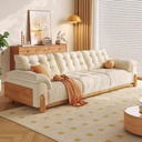 北歐風 實木沙發床折疊兩用布沙發 OL-512#