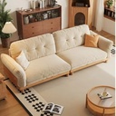 現代簡約風 新中式白蠟木布藝沙發 OL-2336#